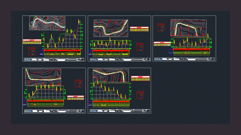 Highway Design DWG Block for AutoCAD