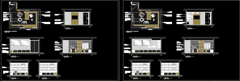 Home Office DWG Block for AutoCAD