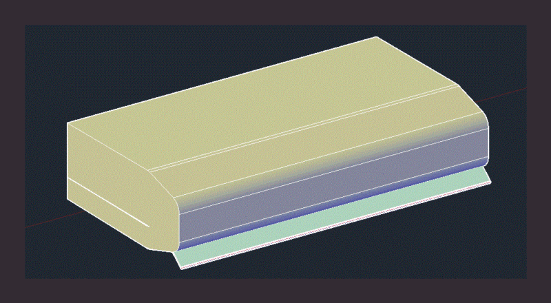 Horizontal Campana DWG Block for AutoCAD