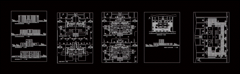 Hospital (120 Beds) DWG Plan for AutoCAD