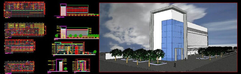 Hospital DWG Section for AutoCAD