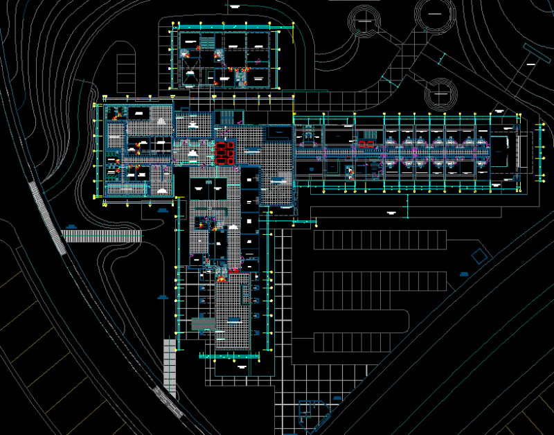 Hospital DWG Block for AutoCAD