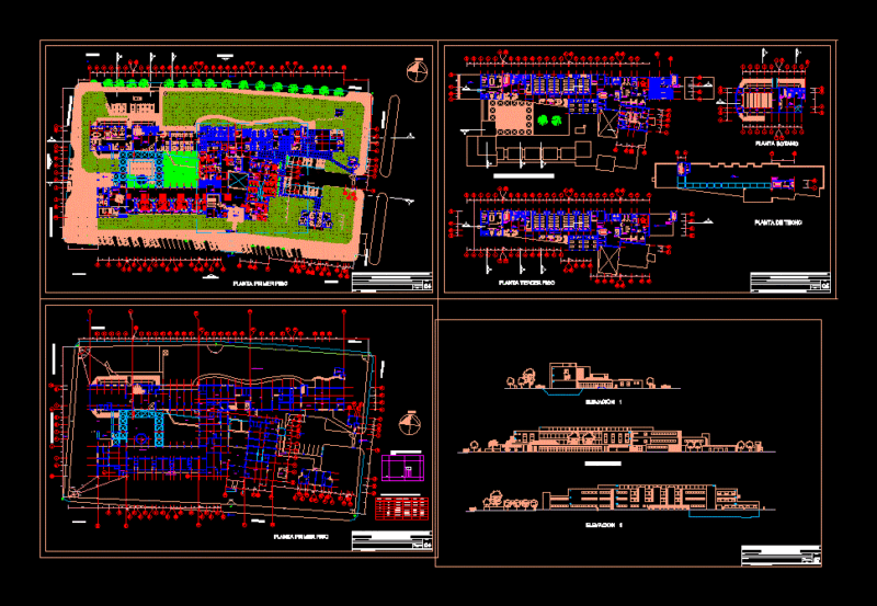 Hospital DWG Plan for AutoCAD