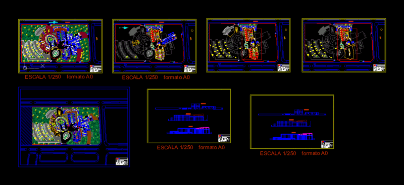 Hospital DWG Section for AutoCAD