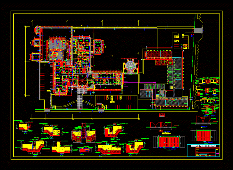 Hospital DWG Block for AutoCAD
