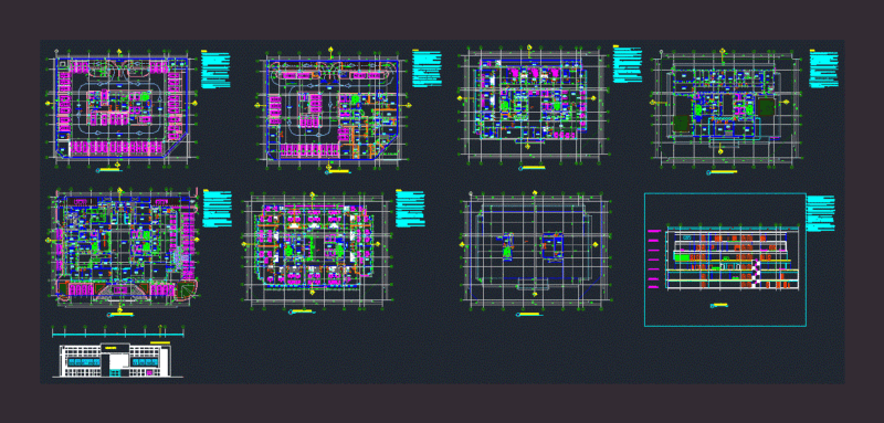 Hospital DWG Plan for AutoCAD