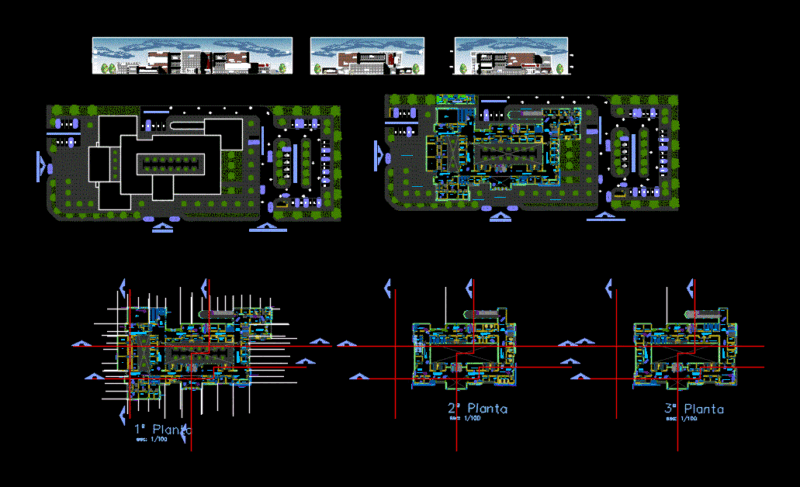 Hospital DWG Detail for AutoCAD