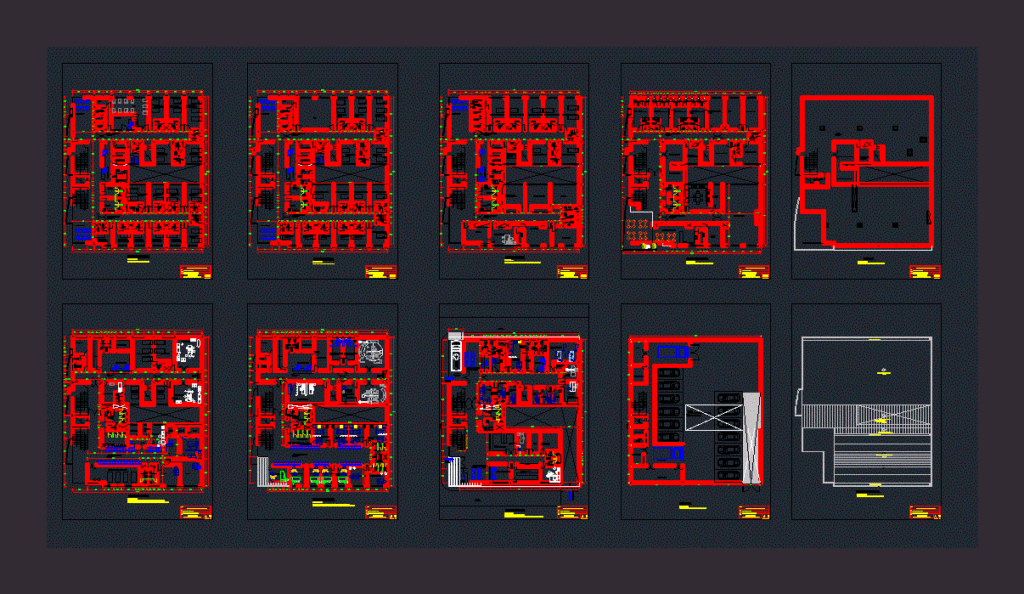 Hospital DWG Block for AutoCAD
