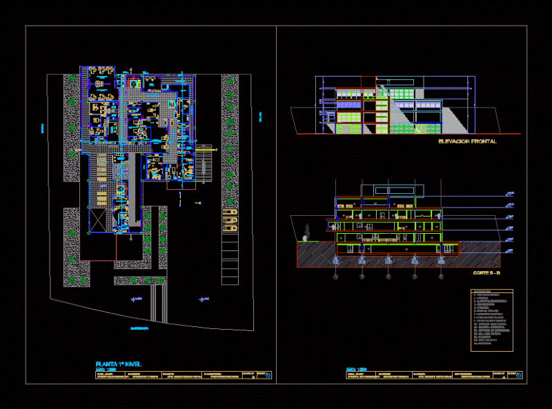 Hospital DWG Block for AutoCAD
