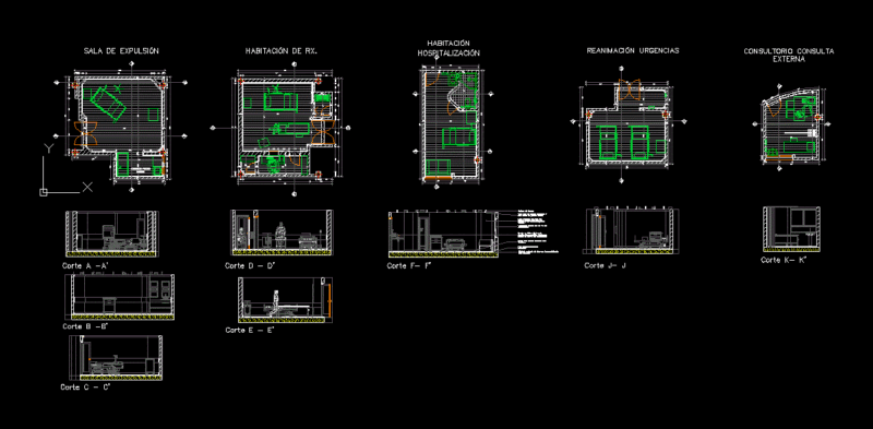 Hospital Details DWG Detail for AutoCAD