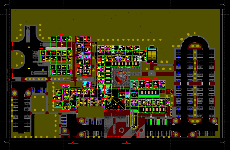 Hospital H3 DWG Block for AutoCAD