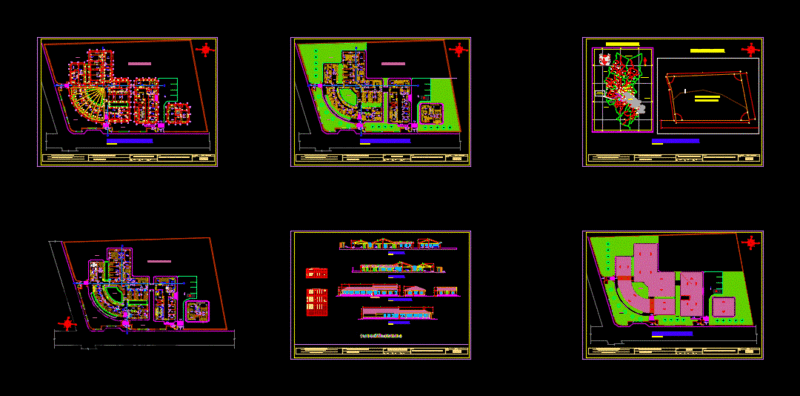 Hospital I – 4 DWG Elevation for AutoCAD