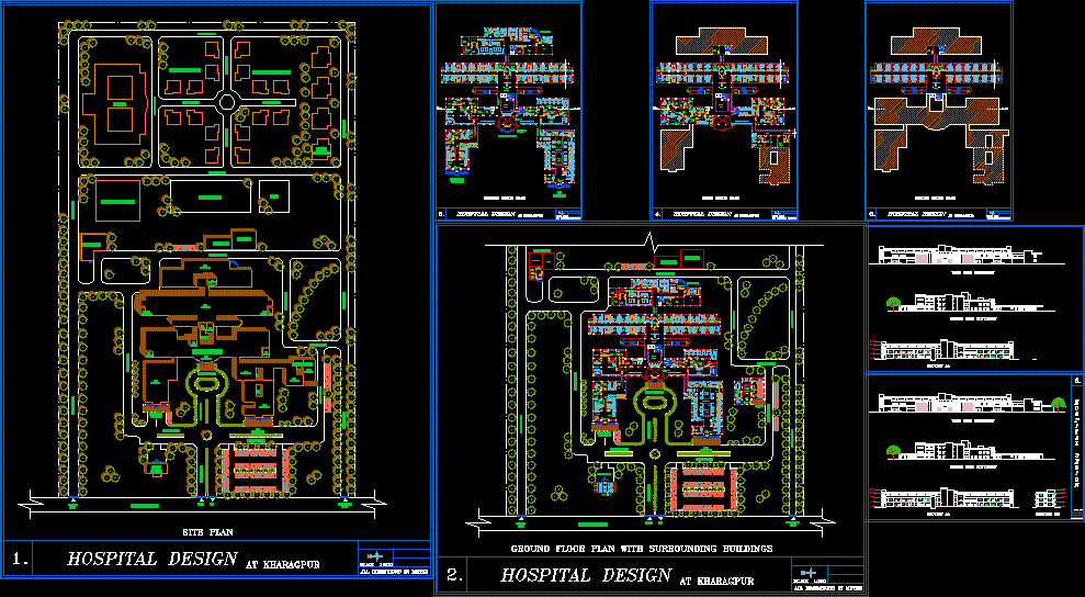 Hospital In Kharagpur DWG Block for AutoCAD â€¢ Designs CAD