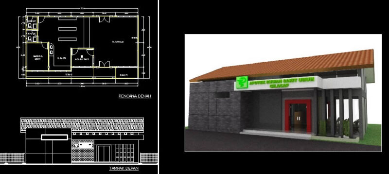 Hospital Pharmacy DWG Block for AutoCAD