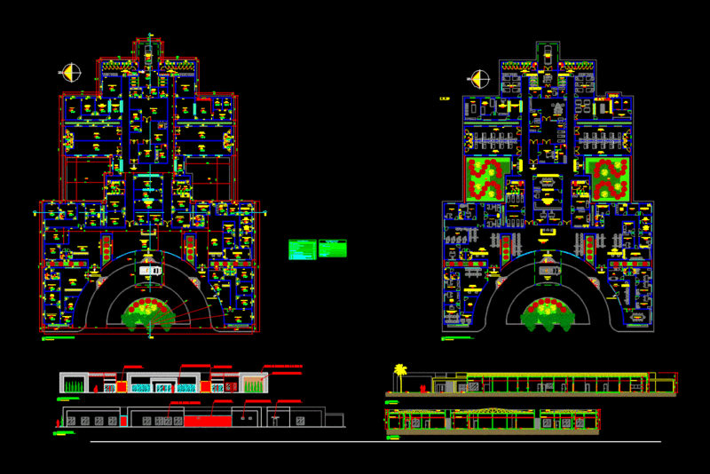 Hospital Proyect DWG Block for AutoCAD