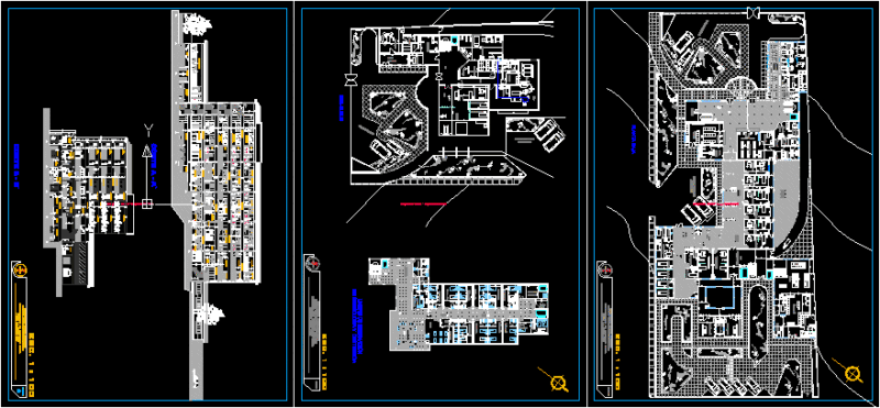 Hospital Second Category DWG Elevation for AutoCAD