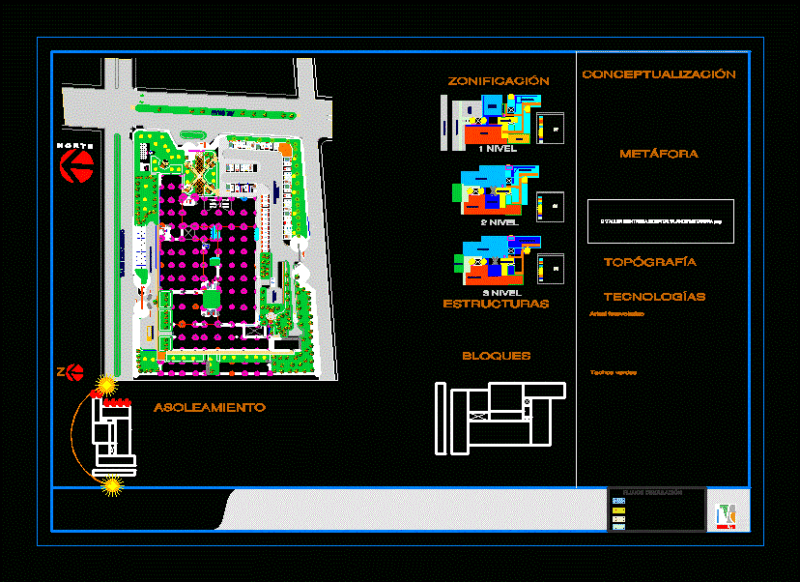 Hospital Synthesis Print DWG Block for AutoCAD