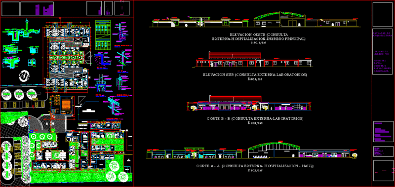 Hospital Type Ii DWG Plan for AutoCAD