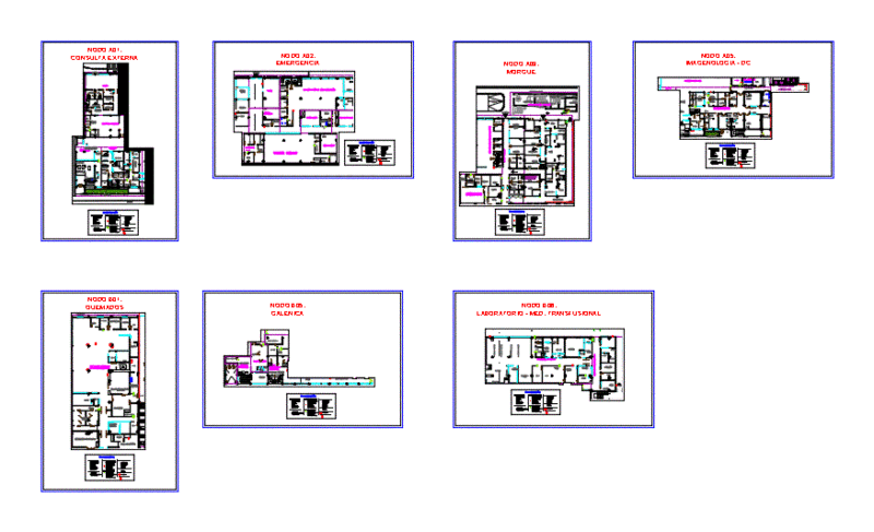 Hospital With All Systems DWG Block for AutoCAD
