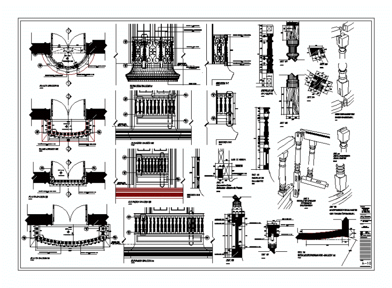 House Details Balcones Figallosullana DWG Detail for AutoCAD