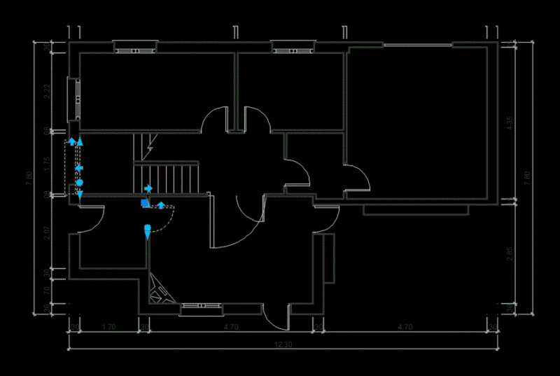 Housing Dynamic Blocks DWG Block for AutoCAD