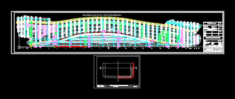 Hull Container Development DWG Block for AutoCAD