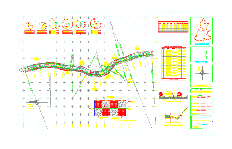Hydraulic Concrete Floor Road DWG Section for AutoCAD