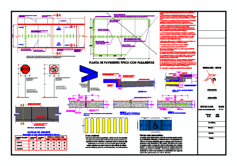 Hydraulic Concrete Paving DWG Full Project for AutoCAD
