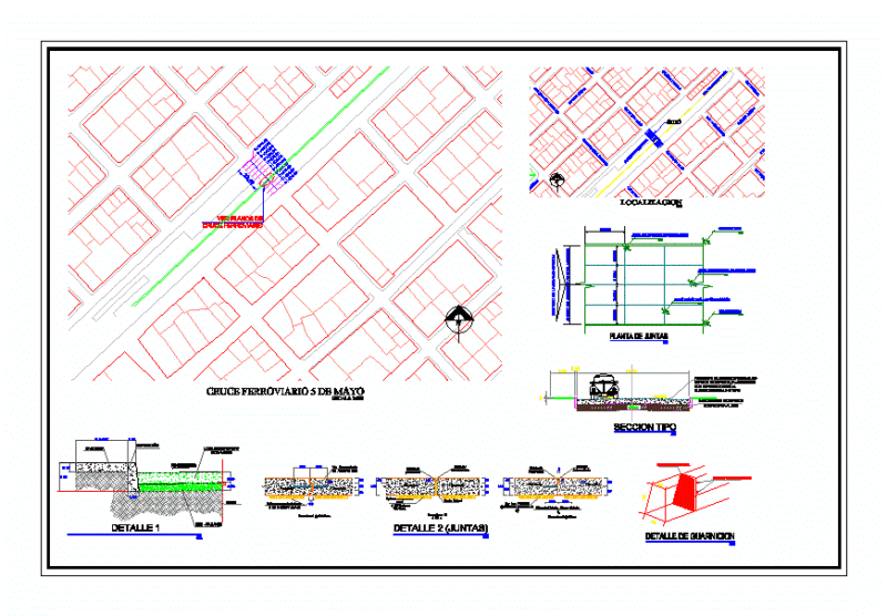 Hydraulic Concrete Railway Crossing DWG Full Project for AutoCAD