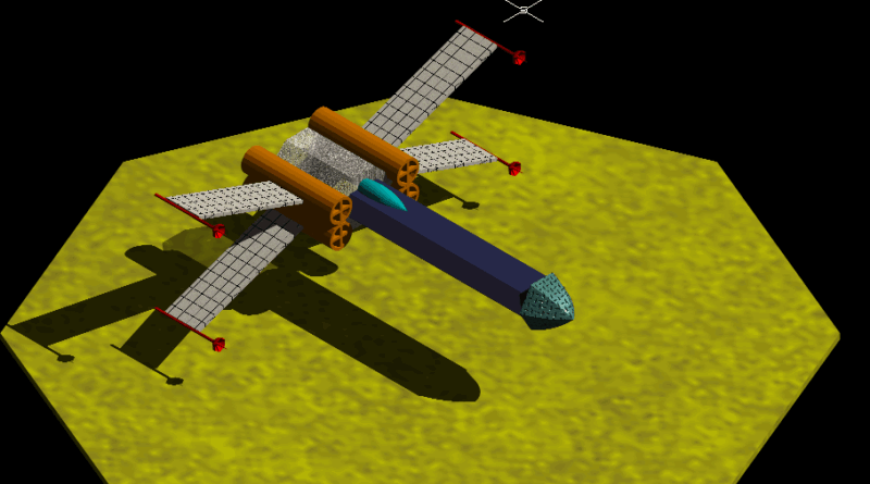 Imperial Tie Fighter Plane From The Film (War Of The Galaxies) DWG Plan for AutoCAD
