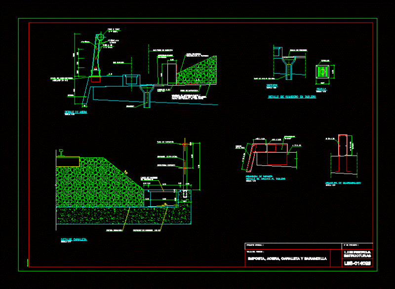 Imposta; Sidewalk DWG Detail for AutoCAD