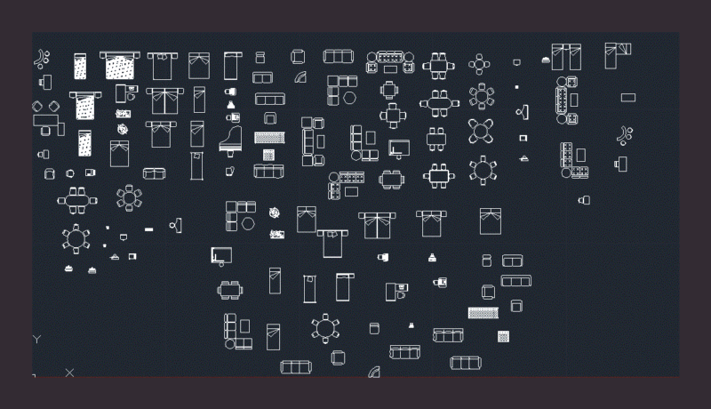 Inner Blocks Family DWG Block for AutoCAD