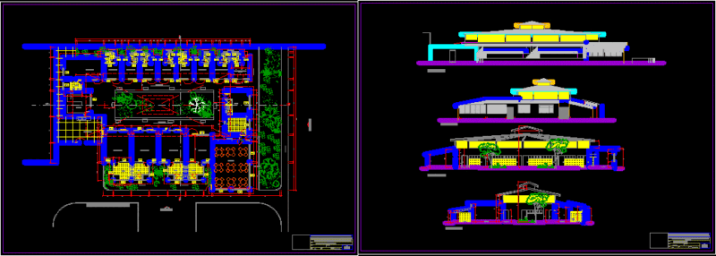 Rehabilitation Center 2D DWG Plan For AutoCAD