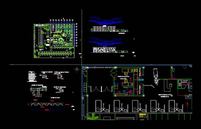 Integral Diagnostic Center DWG Block for AutoCAD