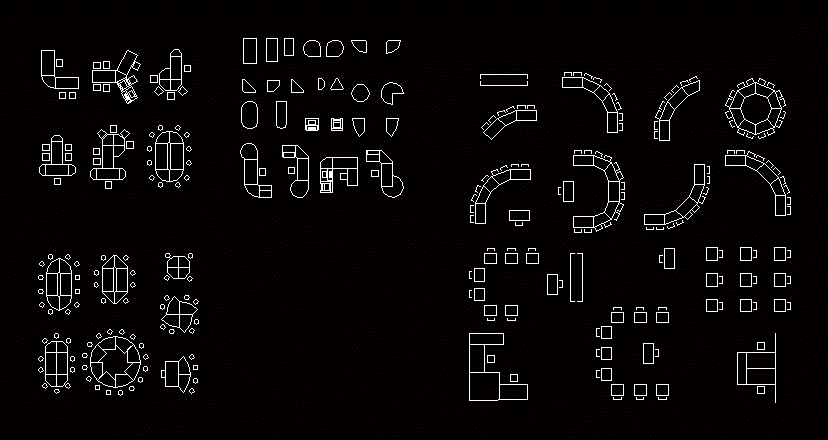 Interior Furnishings Furniture DWG Block for AutoCAD • Designs CAD