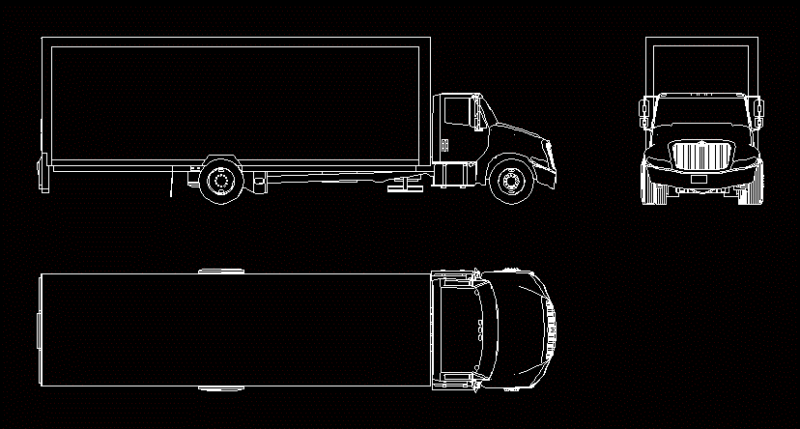 International Truck DWG Detail for AutoCAD