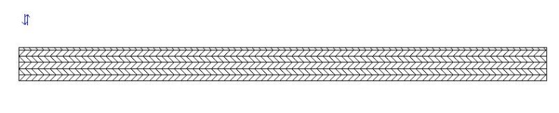 I Plywood 2D DWG Section for AutoCAD