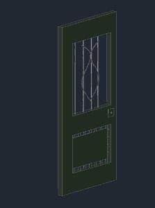 Iron Gate 100 X 220 DWG Detail for AutoCAD