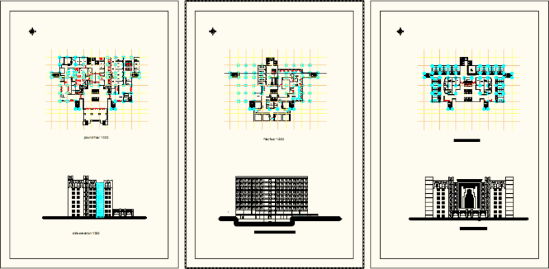 Islamic Hospital — Design Study DWG Full Project for AutoCAD