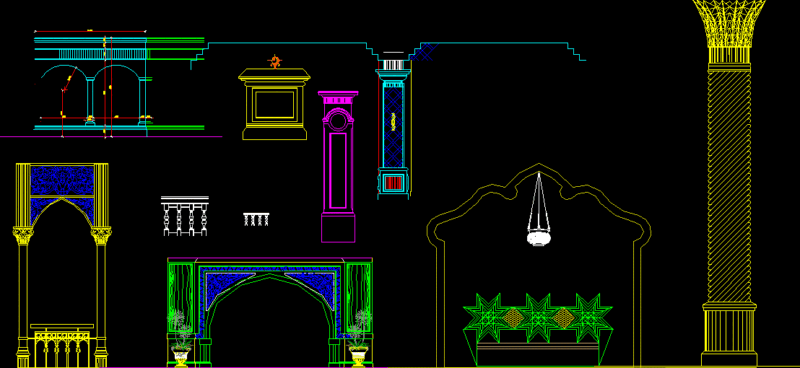 Islamic Models DWG Model for AutoCAD