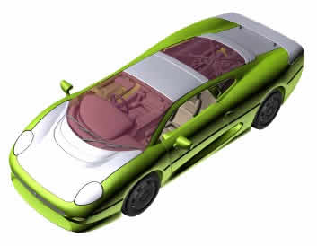 Jaguar C-X16 Concept Design Sketch - Car Body Design