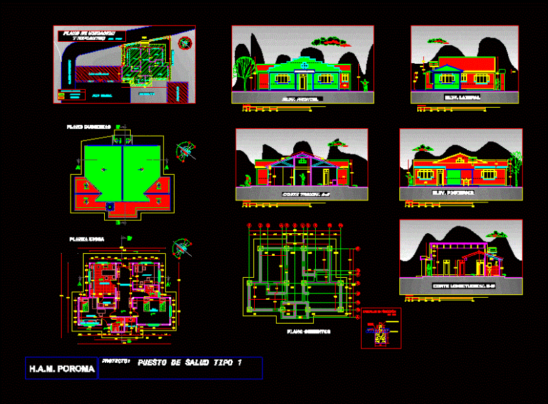 Jesus Maria Health Center DWG Block for AutoCAD