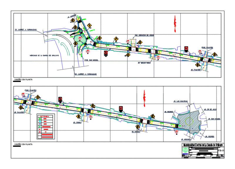 Jr Signaling Plane San Miguel DWG Block for AutoCAD