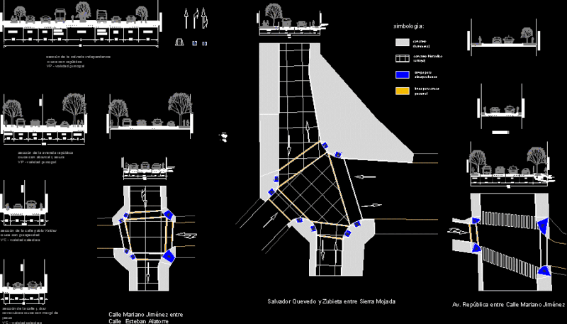 Kerbs, L Shaped, Street Borders, Section DWG Section for AutoCAD