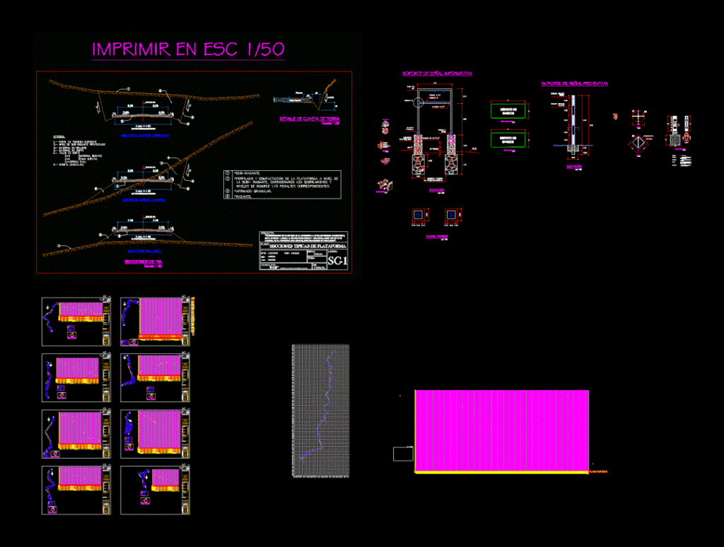 Key Map – Road Sancos DWG Block for AutoCAD