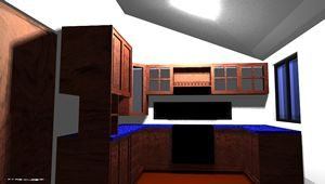 Modular Kitchen 3D DWG Model for AutoCAD