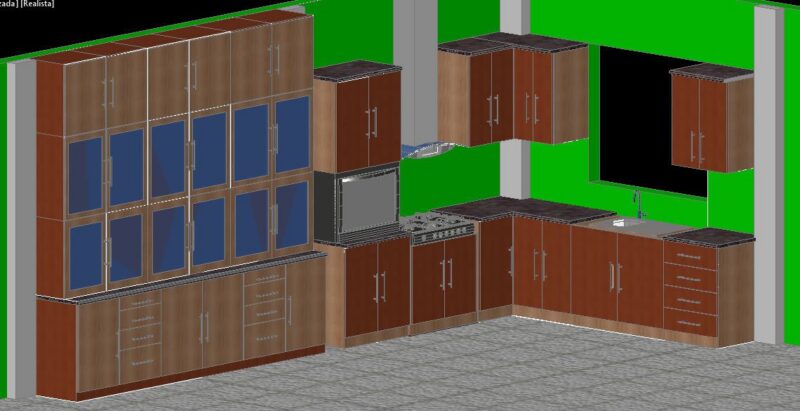 Kitchen 3D DWG Model for AutoCAD