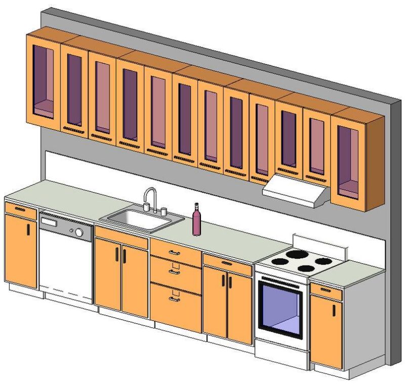 Kitchen 3D DWG Model for AutoCAD