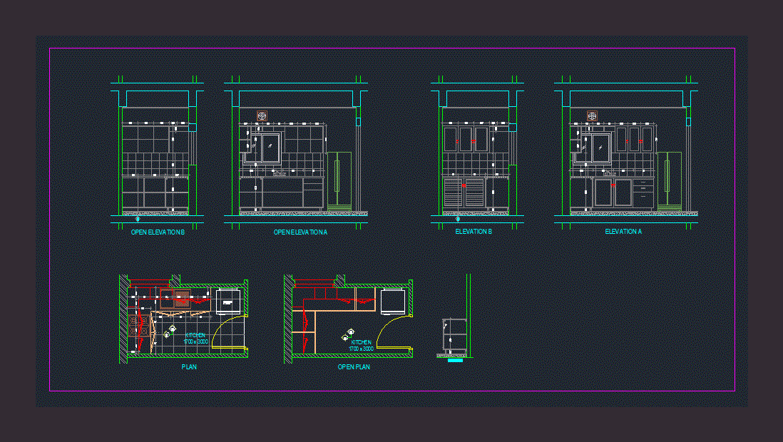 Kitchen DWG Detail for AutoCAD • Designs CAD