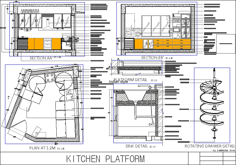 iKitcheni iCabinetsi Layout DWG iDetaili for AutoCAD a Designs CAD